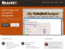 Tablet Screenshot of bracketpal.com